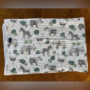 Bebe Au Lait Cotton Blanket- Tropical Animals Print